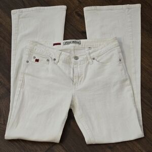 Paris Blues Women's White Soulmates Flare Leg Jeans Size 9